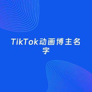 自媒体起名案例：5个好听的「动画博主TikTok名字」