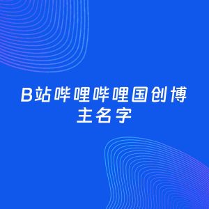 自媒体起名案例：5个好听的「国创博主B站哔哩哔哩名字」