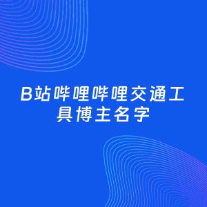 自媒体起名案例：5个好听的「交通工具博主B站哔哩哔哩名字」